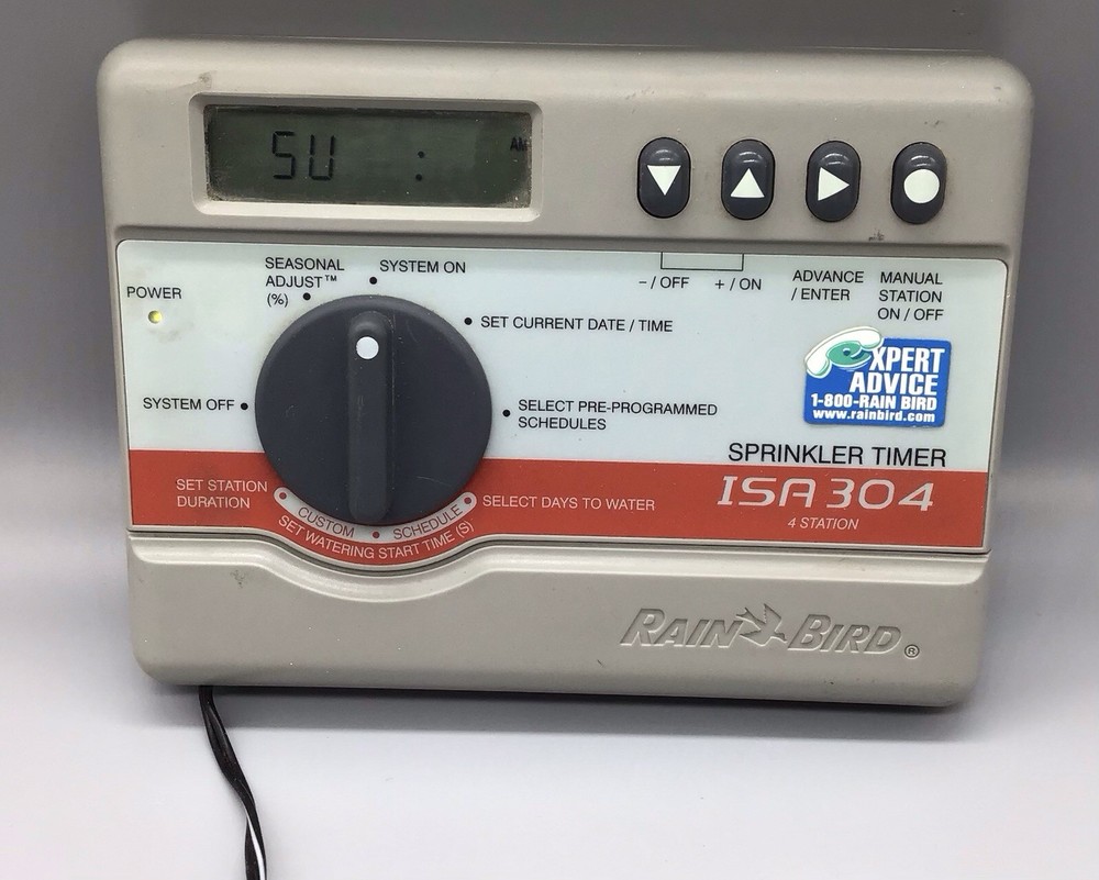 Rainbird 4 Station Timer ISA 304 W/ Transformer