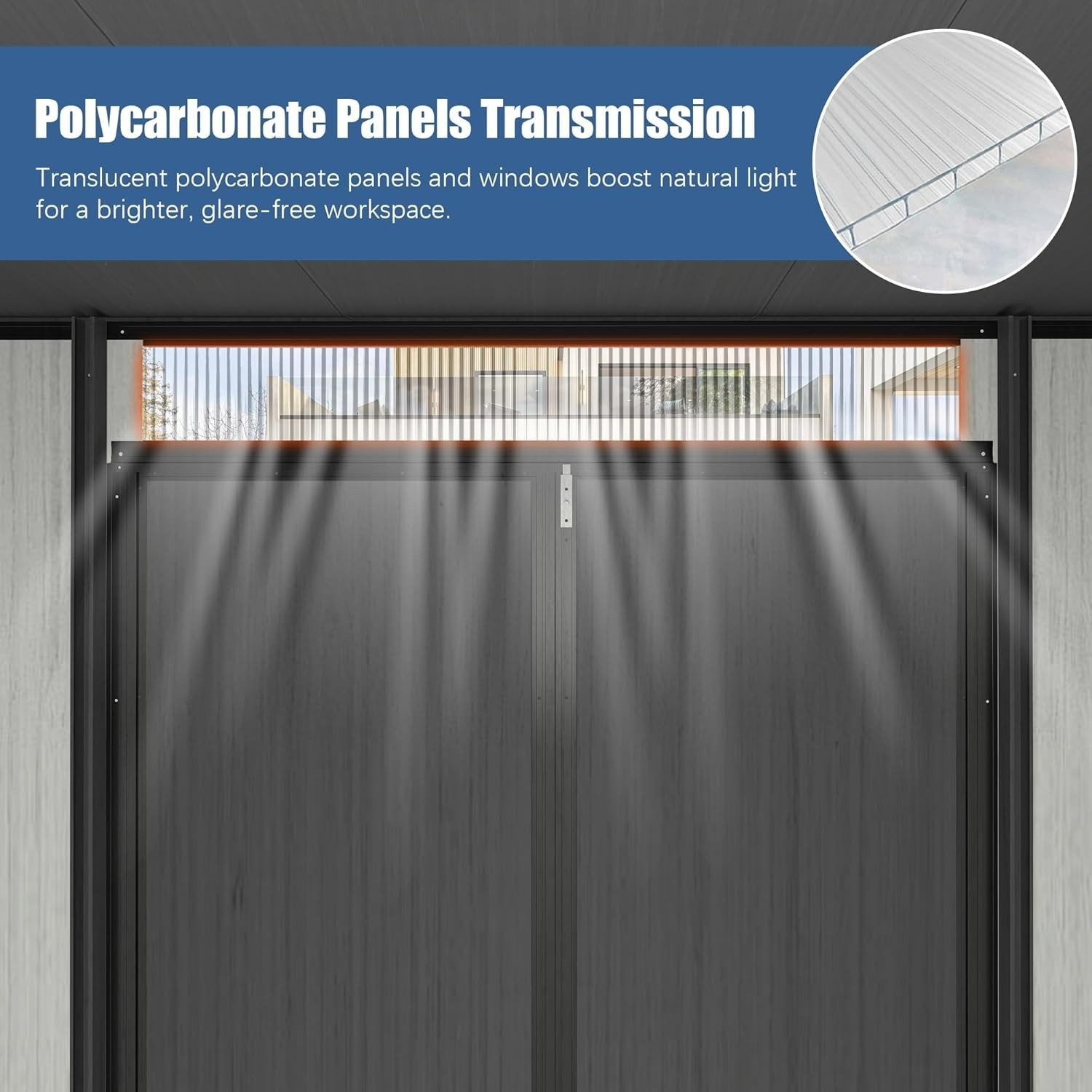 Domi 6 x 11 ft Resin Storage Shed Plastic Garden Shed