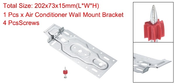 2pcs Air Conditioner Wall Mount Bracket Internal Unit Hanging Plate Bracket