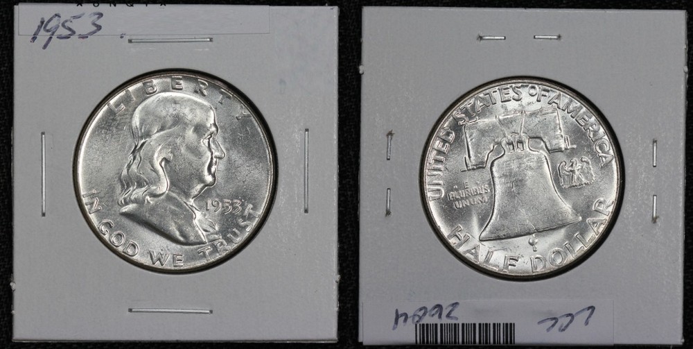 1953 Franklin Half Dollar 6NQI