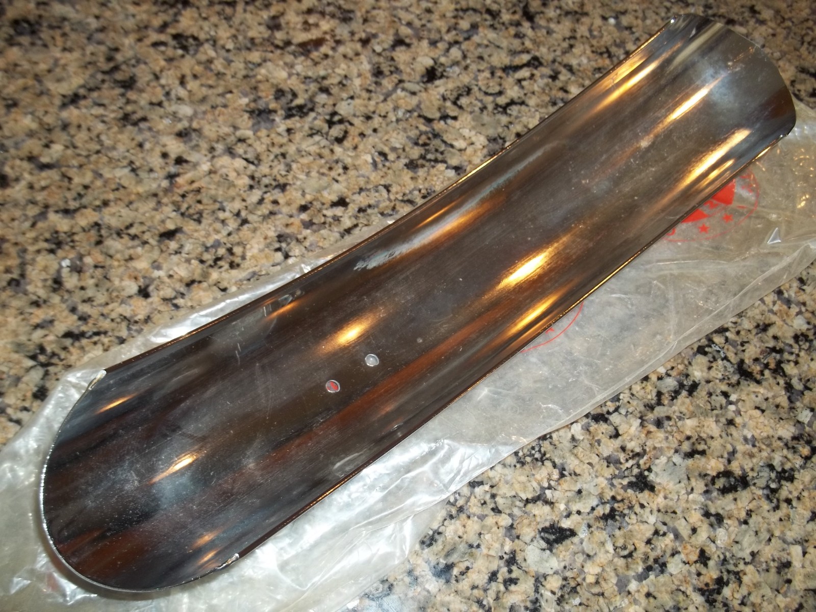 NOS 65/68 SCHWINN DELUXE STINGRAY FRONT CALIPER STYLE RAZOR-EDGE FENDER CHROME