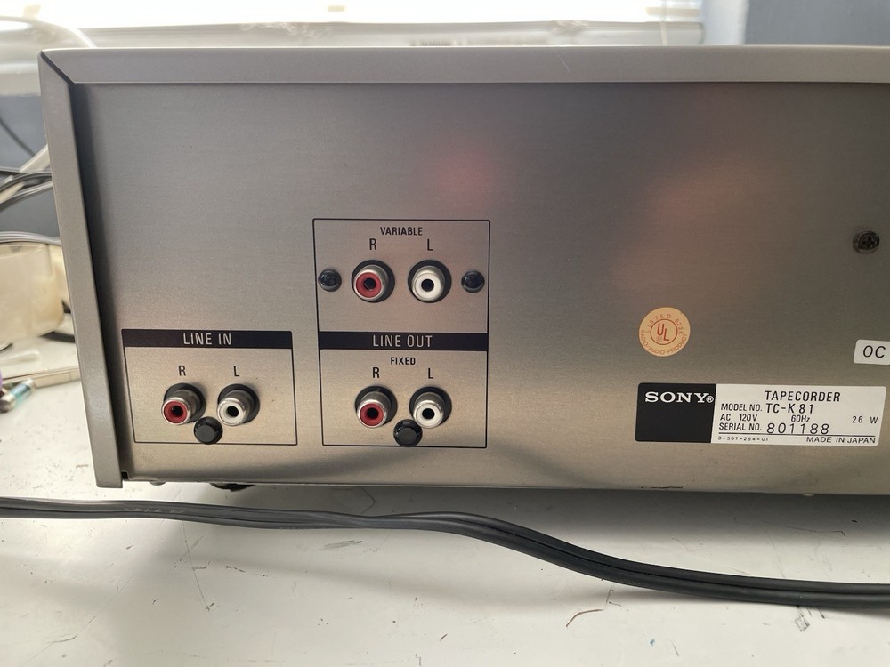 Sony TC-K81 3 Head Cassette Deck Mint Condition