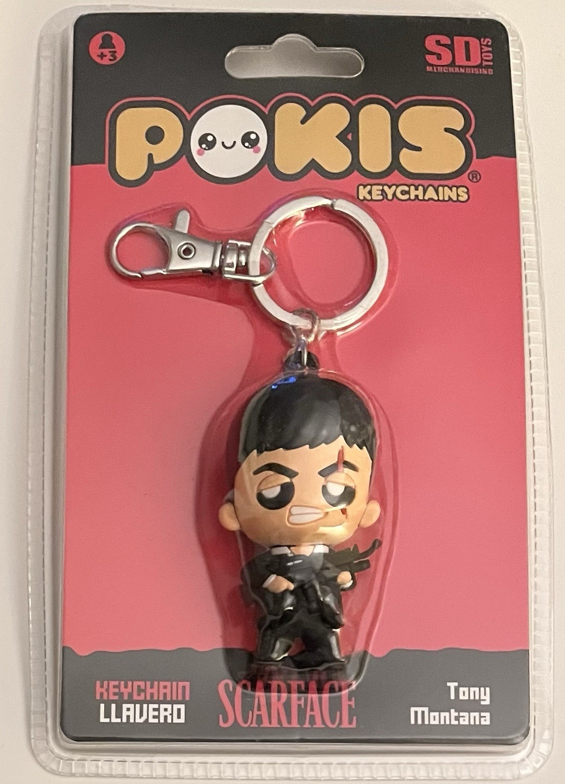 Pokis Scarface Tony Montana Keyring/Keychain.