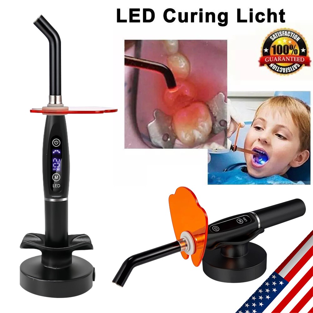 Dental Estilo Woodpeck Lampara /Fotocurado con Sistema de Blanqueamien