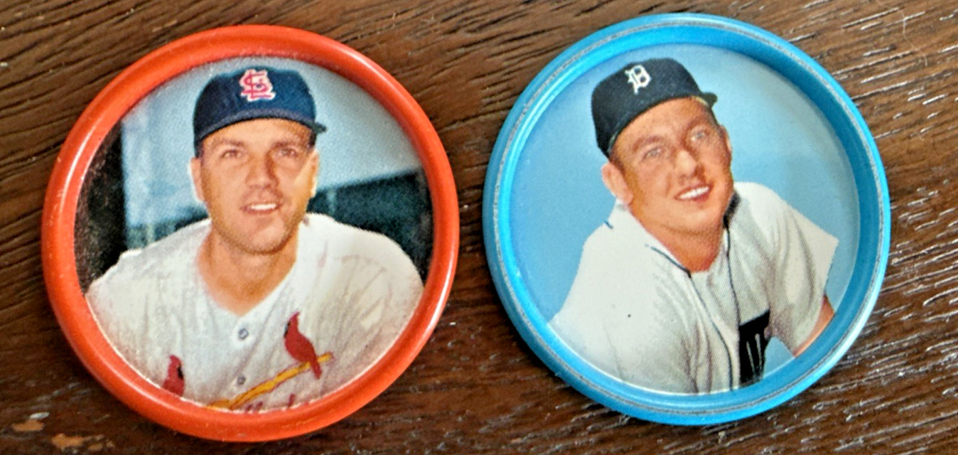 1962/1963 Salada Tea Junkett Baseball Coins Lot 32 Kaline Aaron Robinson Wilhelm