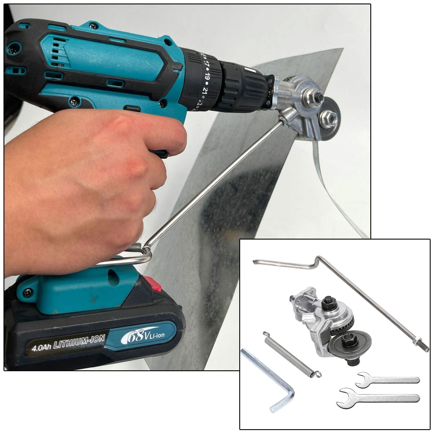 Electric Drill Plate Cutter Sheet Metal Nibbler Precise Cutting Sheet Cutter