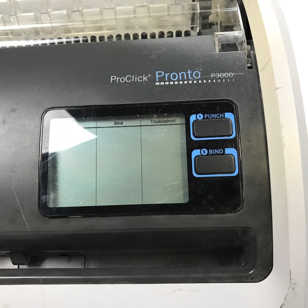 GBC ProClick Pronto P3000 Professional Binding & Punch Machine #U1640