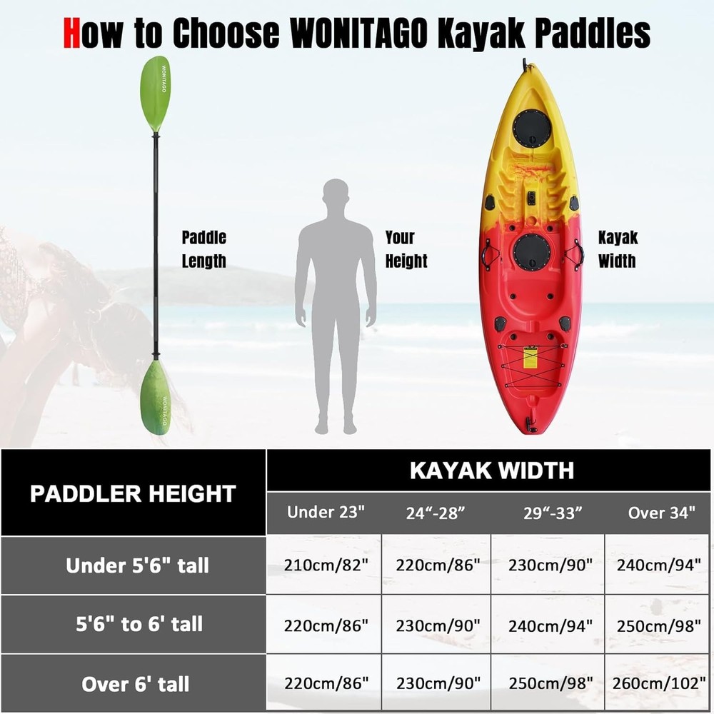 Corrosion-Resistant Kayak Oars with Quick Lock