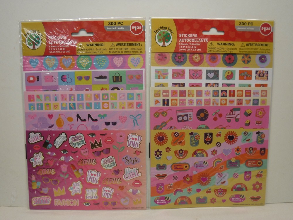 NEW educational TREE HOUSE KIDS 7 Scribble Pads & 12 pkgs TEACHING TREE Stickers