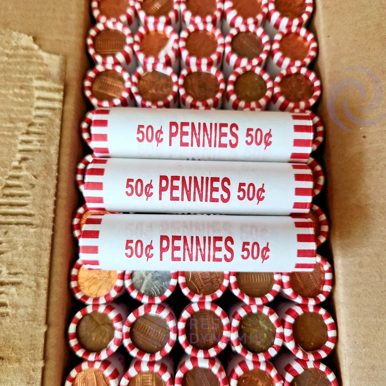 🔥 BANK SEALED Penny Rolls – 3 Full Rolls (150 Pennies) UNSEARCHED Estate Find‼️