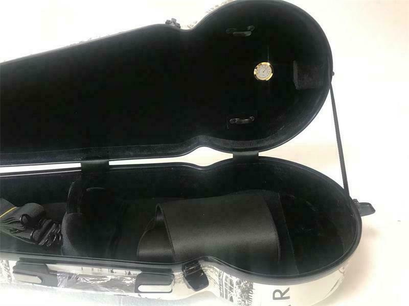 Beautiful design for viola case ,carbon fiber customized color viola case