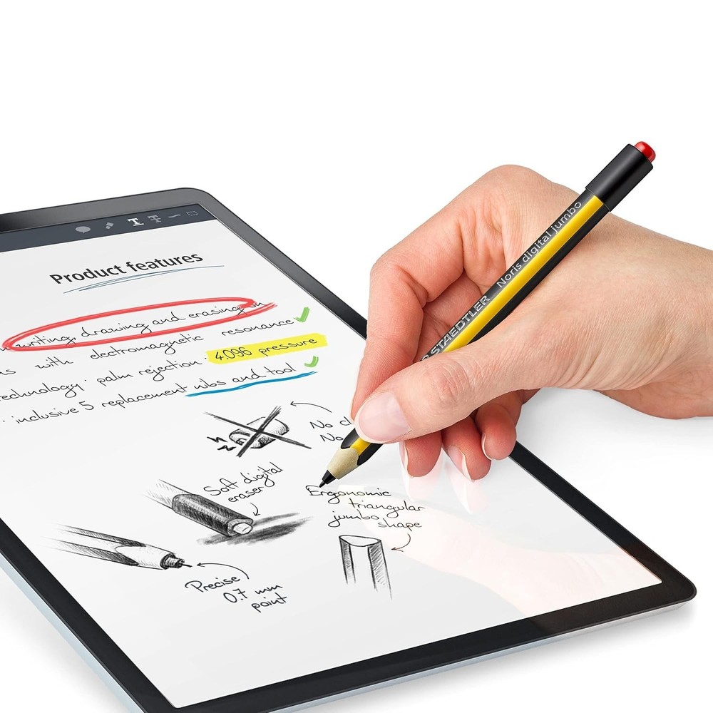 Ergonomic Noris Jumbo Digital Pencil for Tablets, Laptops