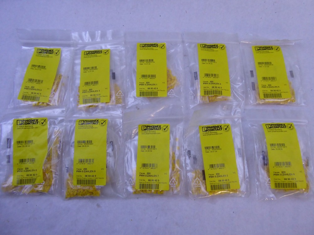 Phoenix Conductor Identification Sleeve Yellow, Cable Diameter Range: 1.4 ... 2.5mm
