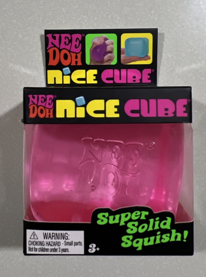 NEW 2026 Nee Doh Nice Cube - Super Solid Squish PINK