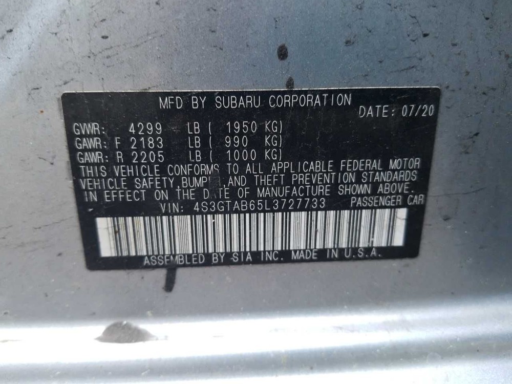 Camera/Projector Camera Windshield Mounted Eye Sight Fits 20 IMPREZA 5082886