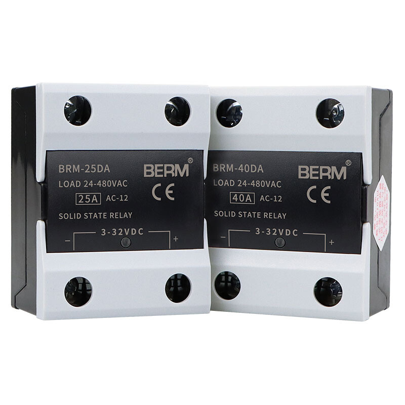 10A - 100A Single Phase BRM Solid State Relays Module DC 3V-32V to AC 24V-480V