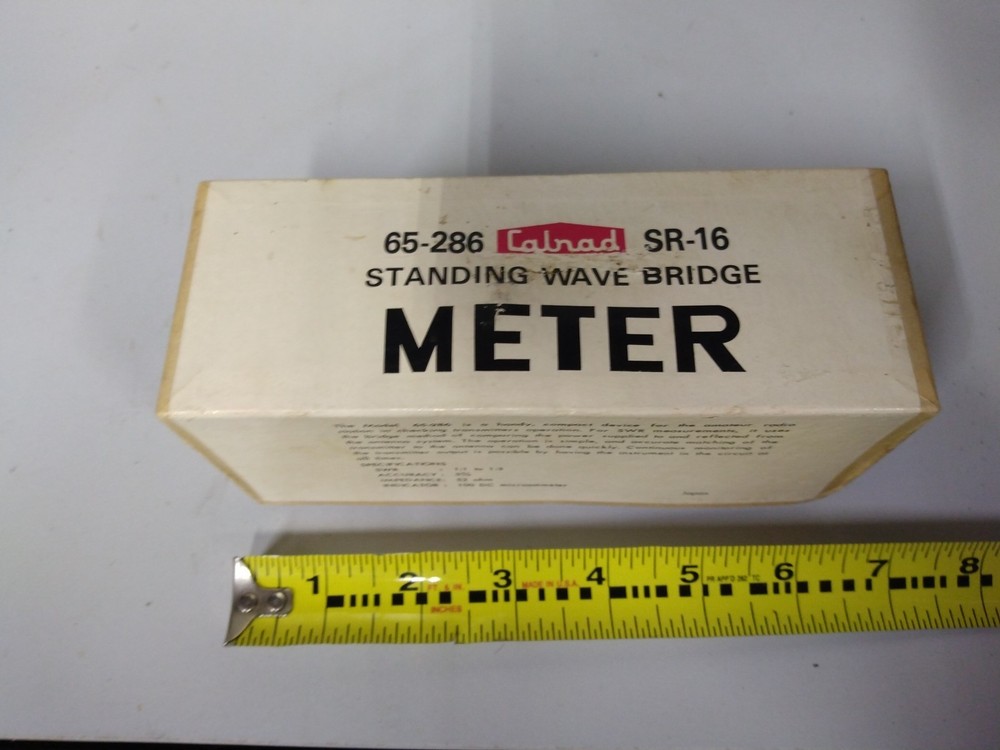 Vtg Calrad Standing Wave Bridge Meter