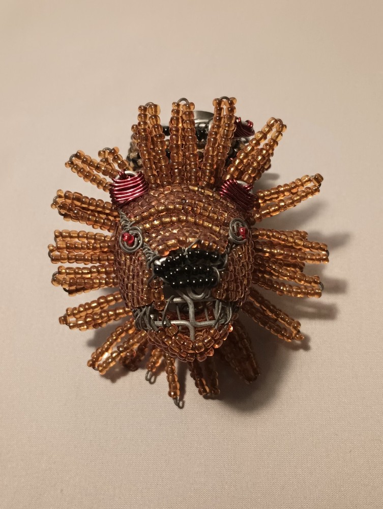 handmade beaded wire animal figurines