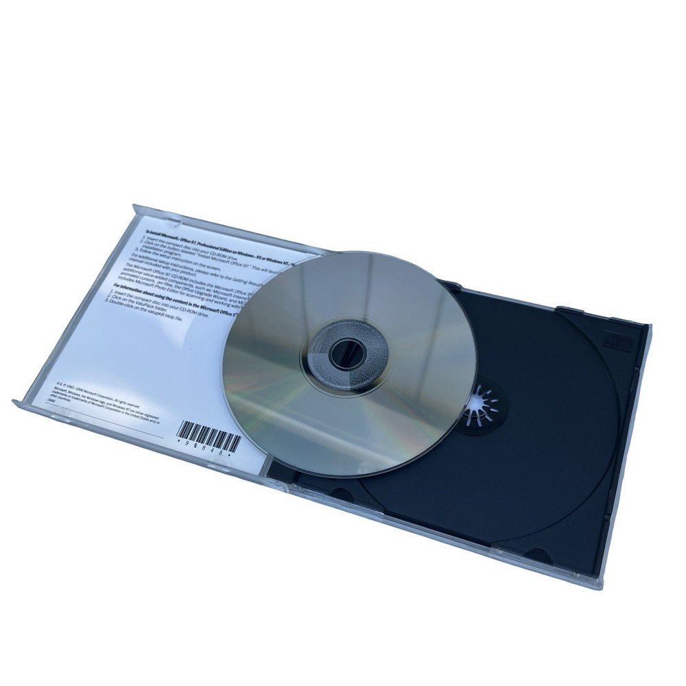 MICROSOFT OFFICE 97 Professional Edition (CD, 1997) w/CD Key Code OEM