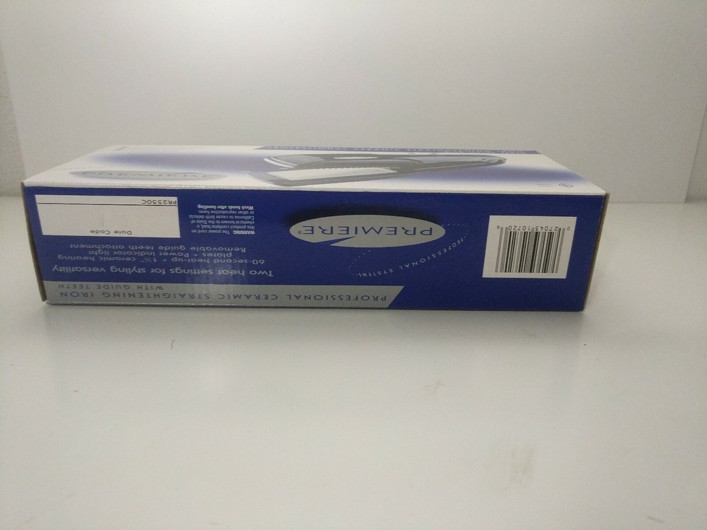 Premier Professional ceramic straighting iron. With removable guide teeth Curle