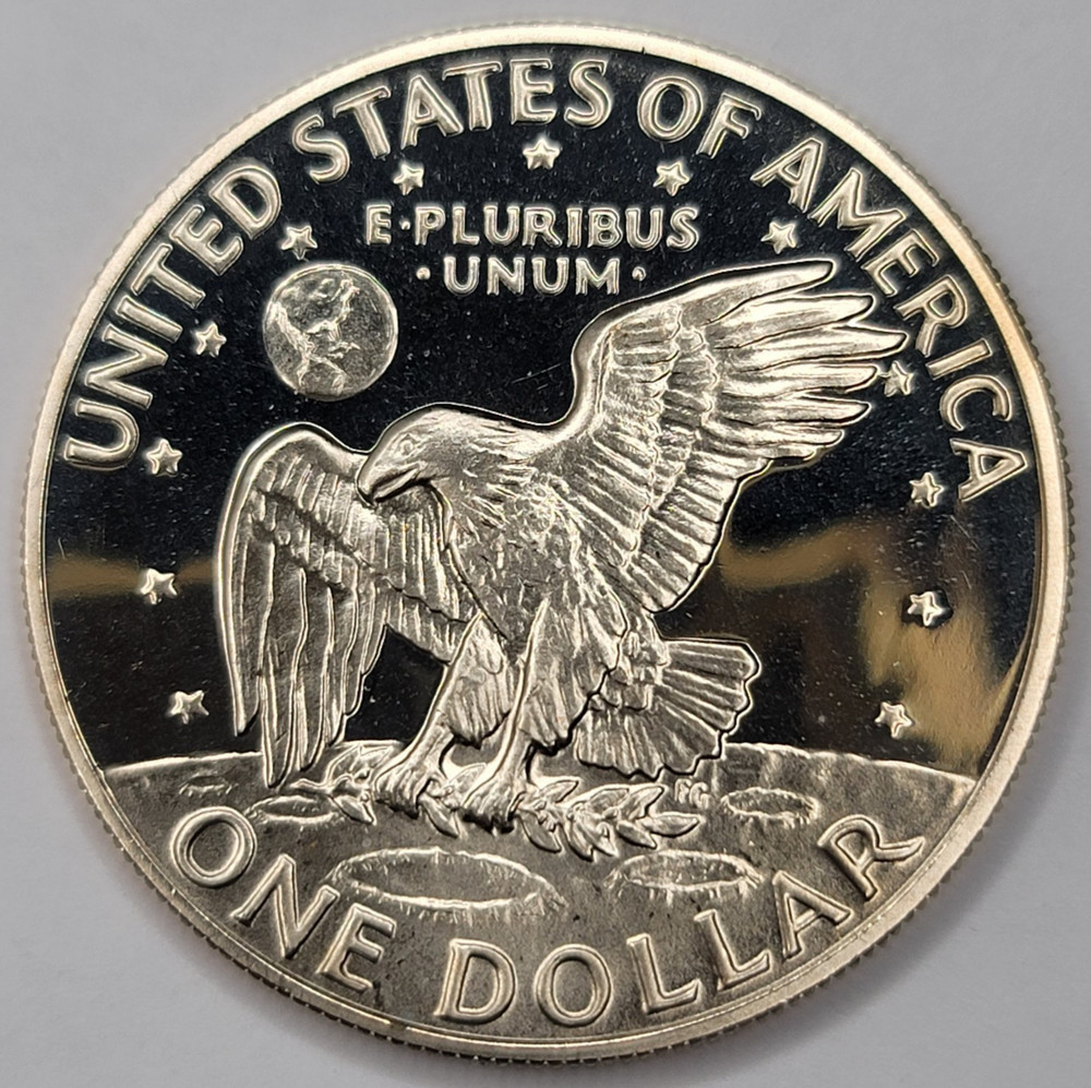 1973 S Proof DCAM Eisenhower Dollar - CN-Clad