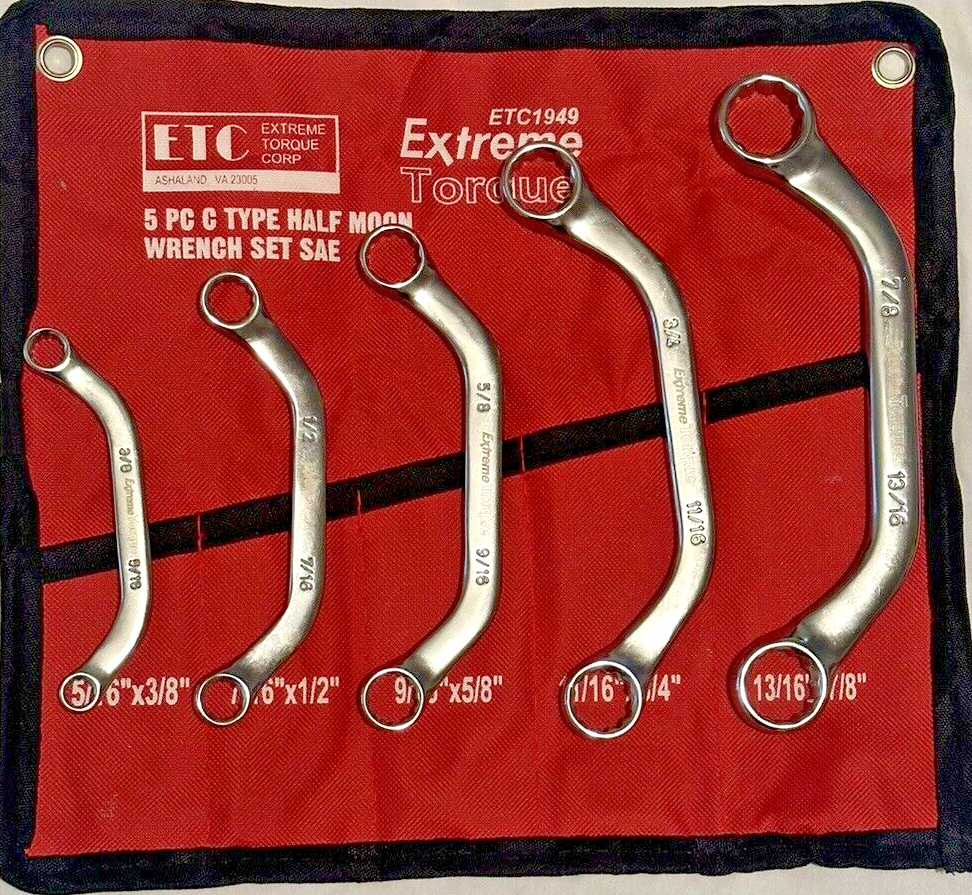 Box Deal 6 Wrench Set SAE Metric Moon S Starter Obstruction Deep Double Offset