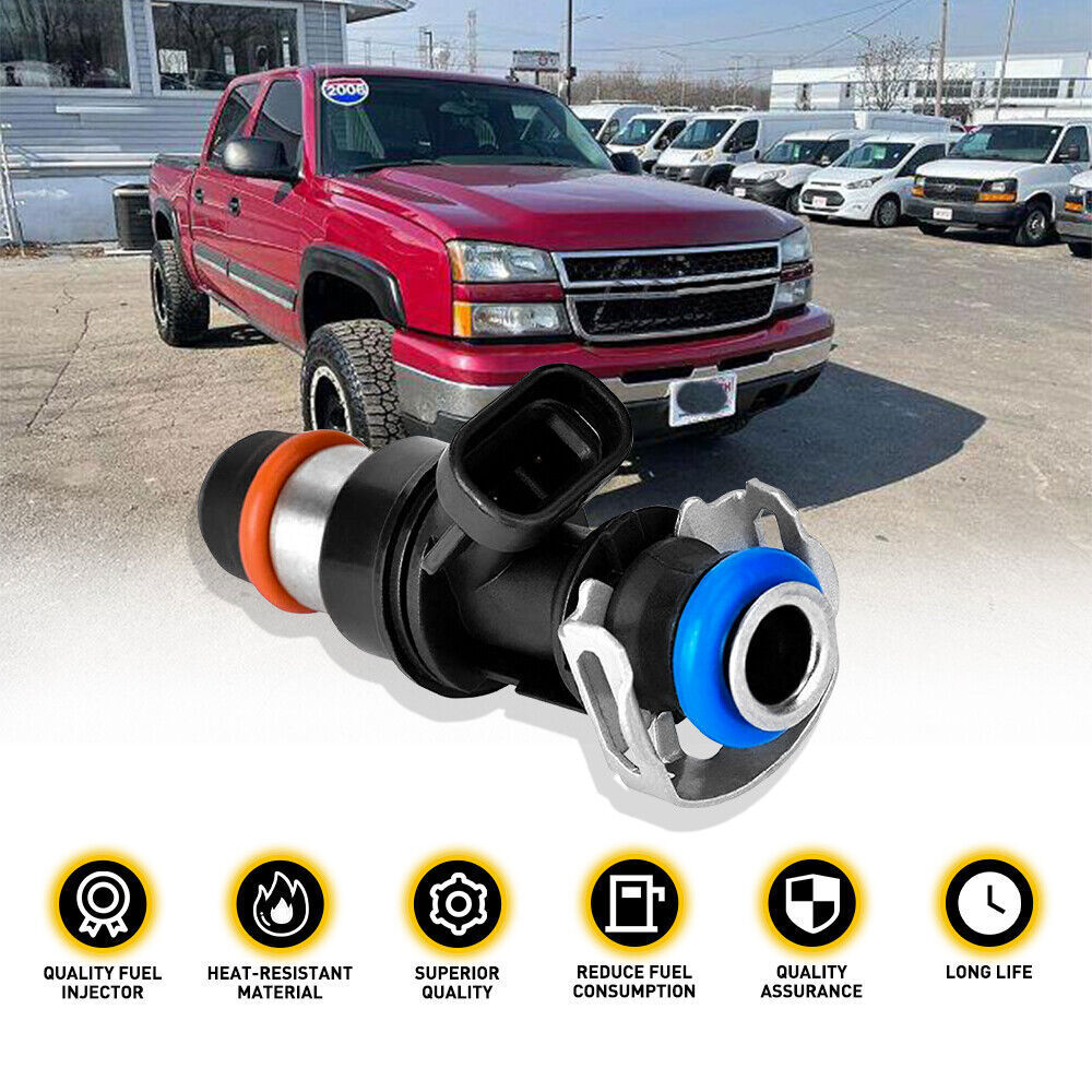 8Pcs Upgrade Fuel Injectors 25317628 For 99-07 Chevy Silverado GMC 4.8/5.3/6.0L