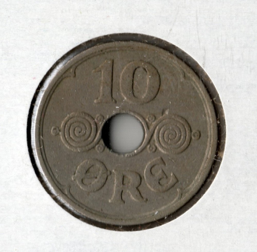 Coin Denmark 10 Øre 1936 KM822.2