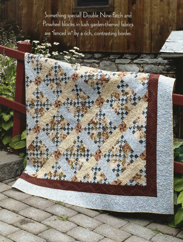 Pieceful Garden Quilt Pattern Pieced WS