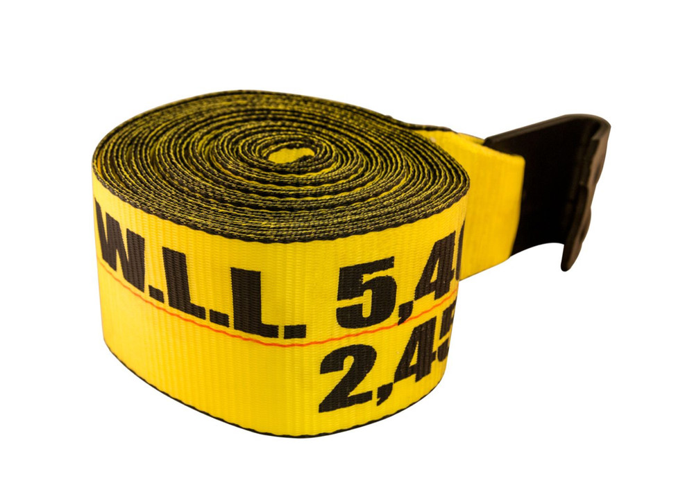 Winch Strap With  Flat  Hook  4" X 30'