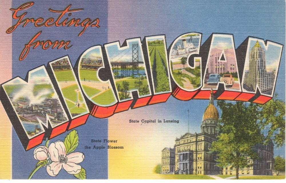 GREETINGS FROM MICHIGAN - PC5065