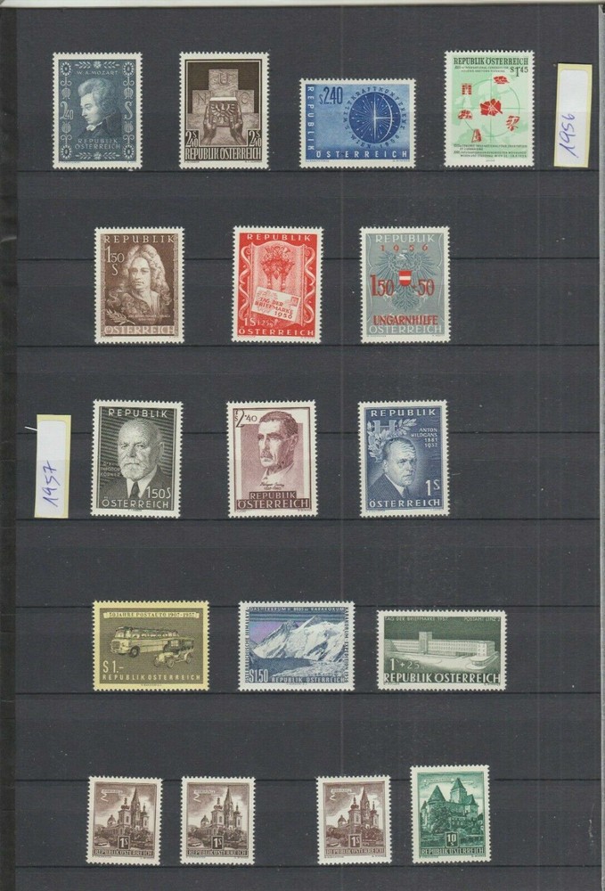 AUSTRIA 1956 - 1959 MINT/NH