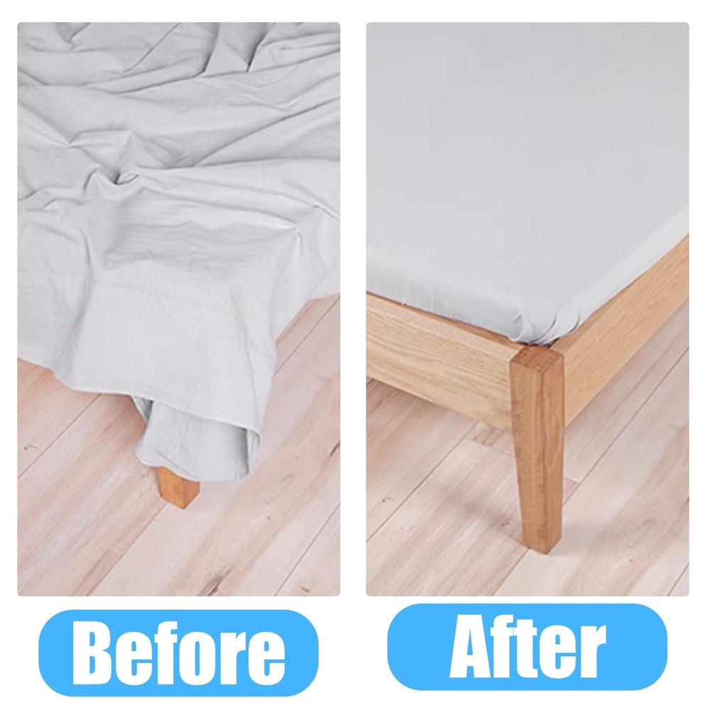 8 Bed Sheet Holder Straps, Adjustable Bed Sheet Straps Holders, Fitted Sheet ...