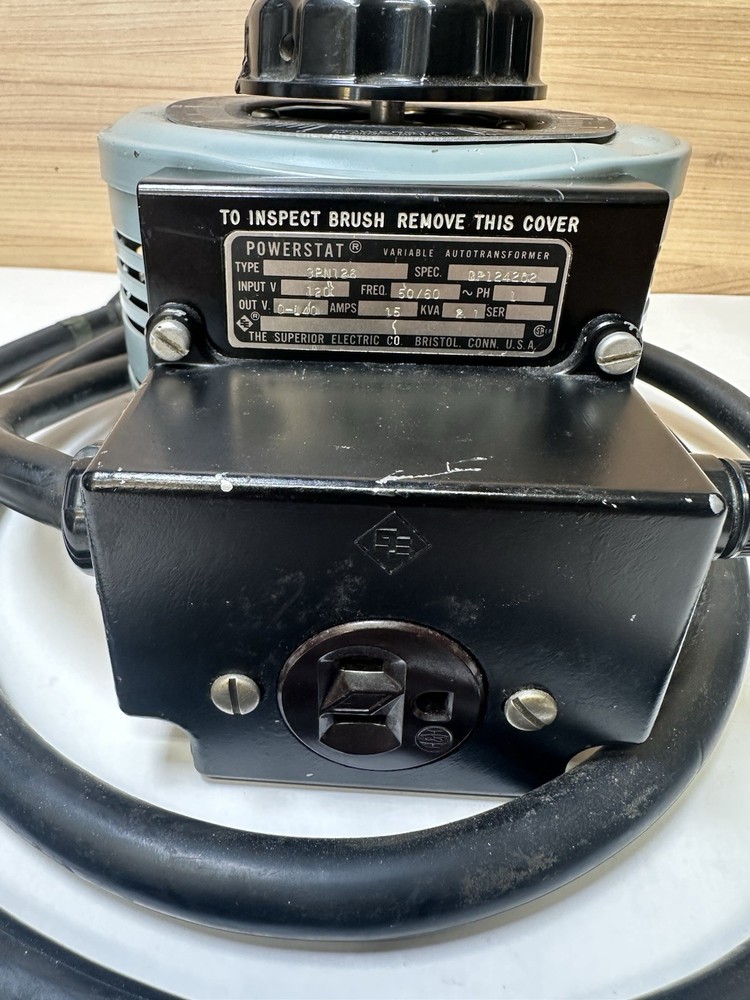 Powerstat 3PN126 Variable Autotransformer 15A Output 0-140V
