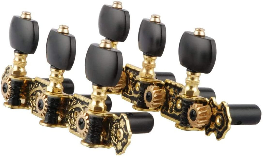 Guitar Tuners Machine Heads 3+3 Set Tuning Keys String Pegs for Classical Gui...