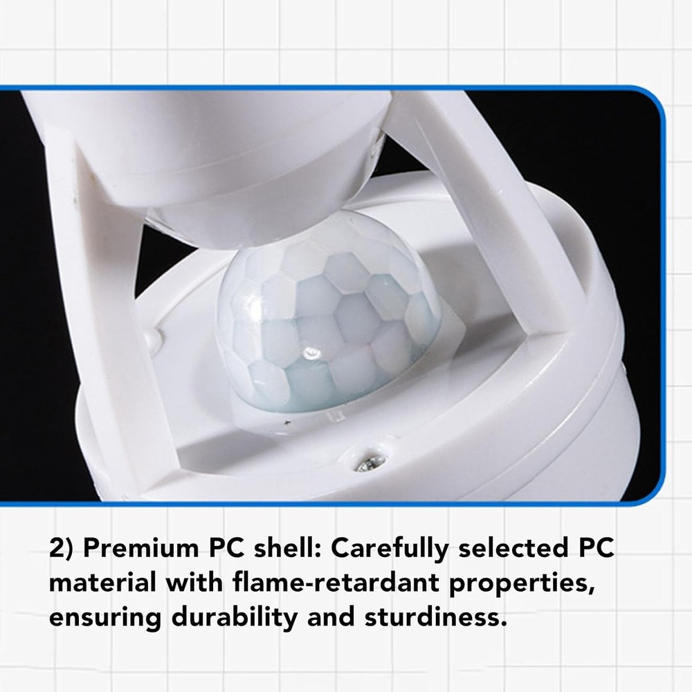 Infrared PIR Motion Sensor E27 LED Light Lamp Bulb Holder Socket Switch 110/220V