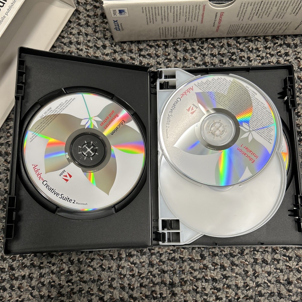 Adobe Creative Suite 2 CS2 Premium (Mac) - Full 6-Disc Set (with Serial Number)