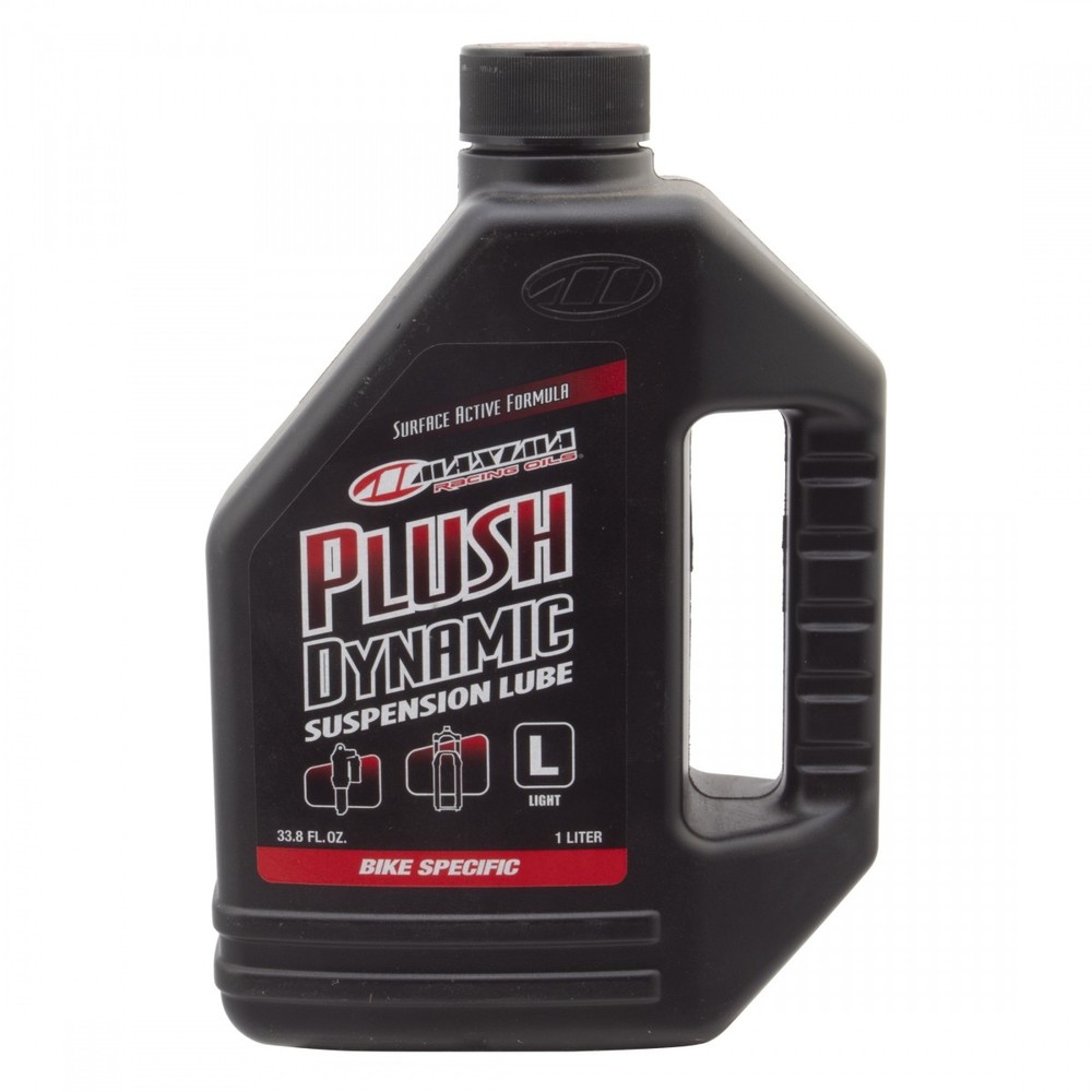Maxima Plush Dynamic Light 1L Shock & Fork Suspension Lube with Surface Tech