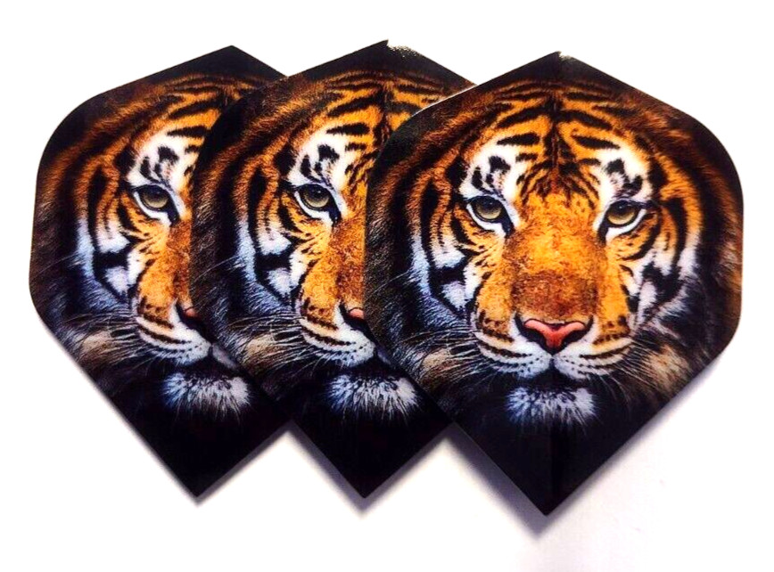 DartsClearance Tiger 100 micron Strong Dart Flights 10 Sets DARTSCLEARANCE