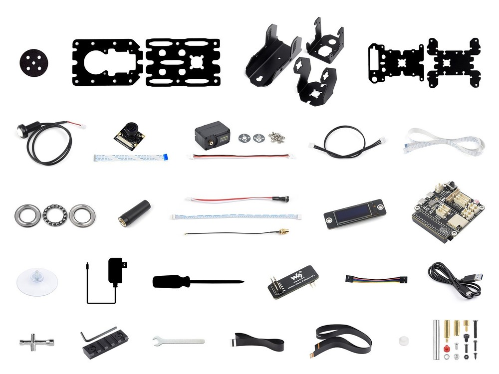 Waveshare 360° Omnidirectional High-Torque 2-Axis Expandable Pan-Tilt Camera