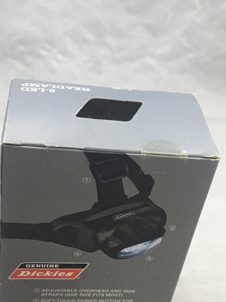 Headlamp Flashlight 8 LED Adjustable Strap Hands Free NEW