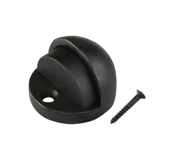 Signature Hardware - Solid Bronze High Dome Doorstop - Dark Bronze