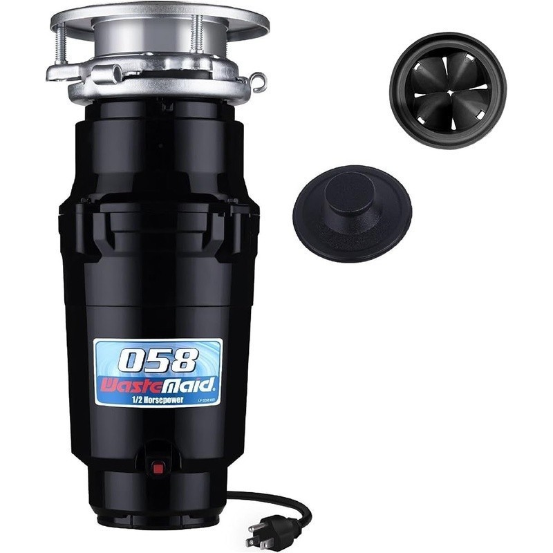 Compact 1/2 HP Garbage Disposal Continuous Feed Torque Master Grinding System US