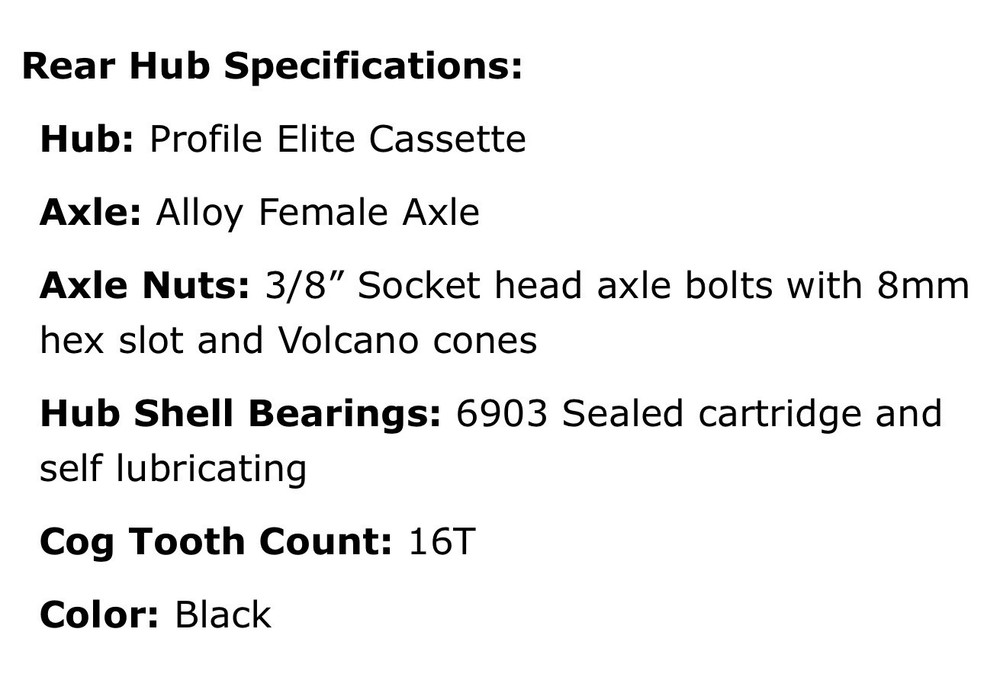 Profile Elite Hub Parts
