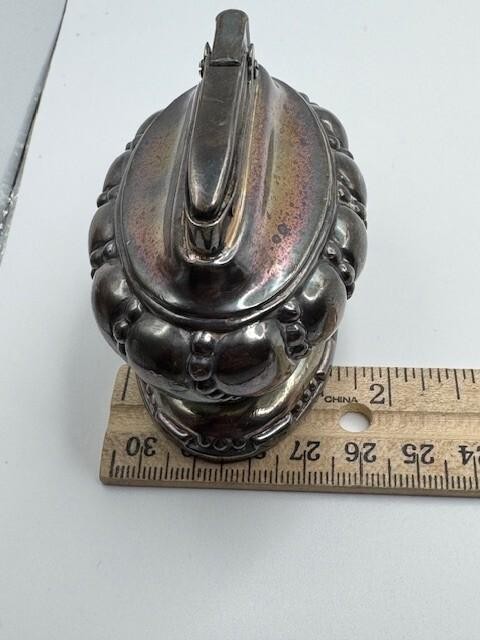 Ronson Crown Table Lighter - Silver Plated